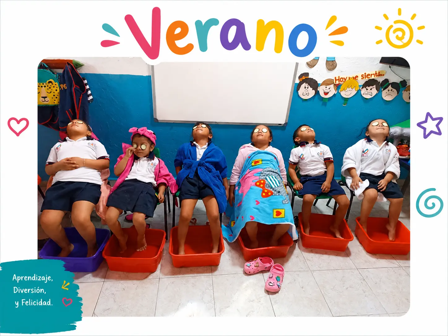 Niños jugando y explorando en el Curso de Verano Caminito